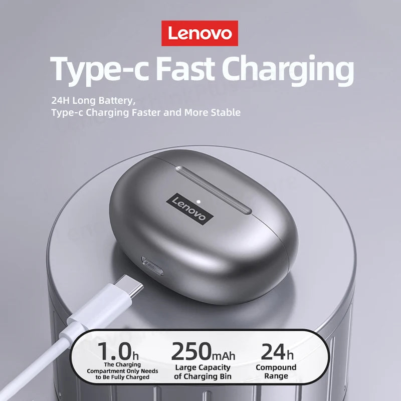 Lenovo LP5 Wireless HiFi Earbuds - Sports, Comfort, and Durability