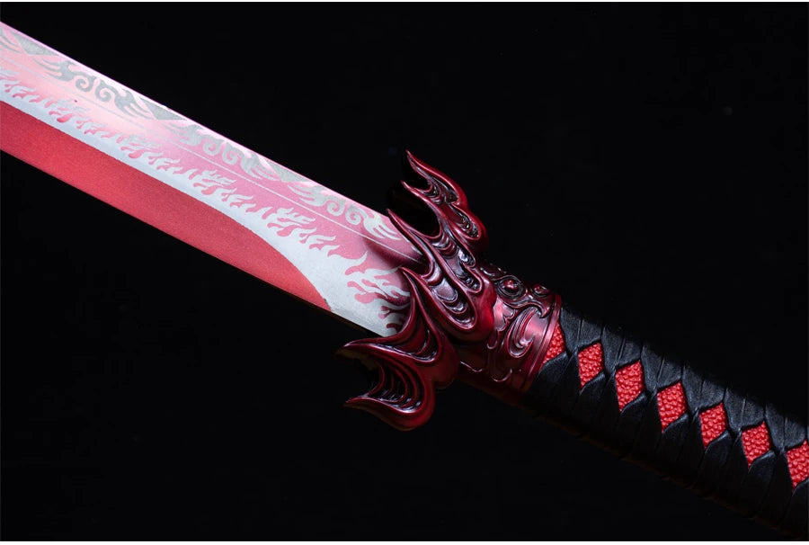 Kongfu Red Flame Training Sword - High Manganese Steel