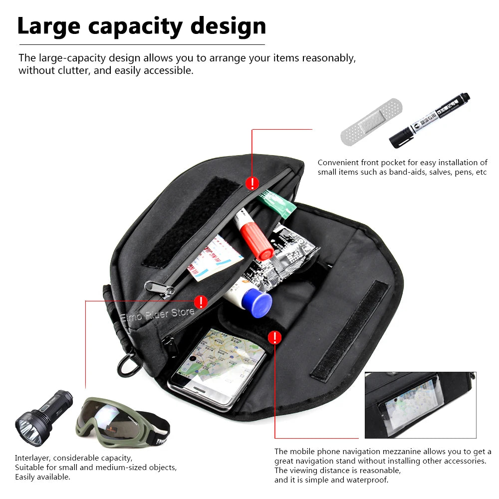 V-Strom Shockproof Handlebar Storage Bag