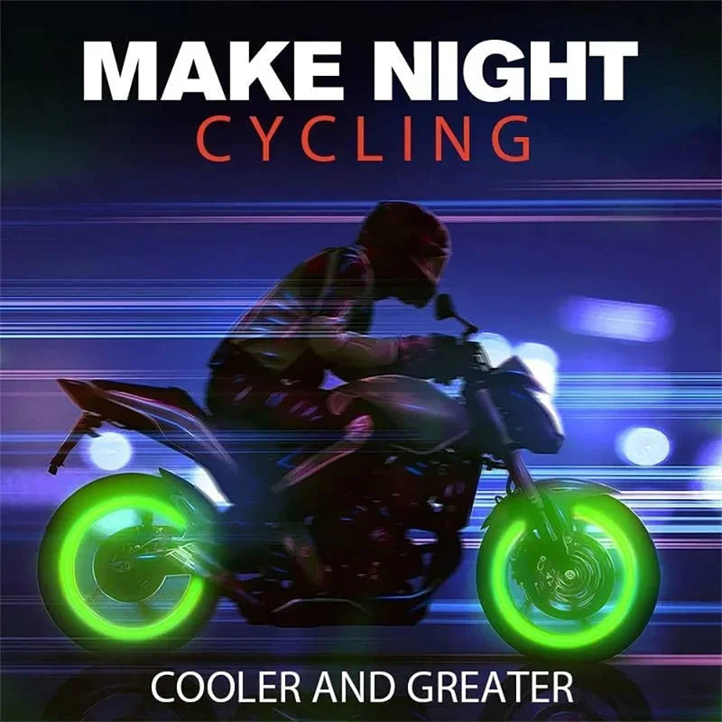 GlowBoost Night Valve Caps for Motorcycles