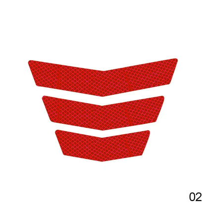 Reflective Trapezoid Motorcycle Warning Stickers