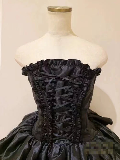 Lace Elegance: Japanese Gothic Lolita Dress