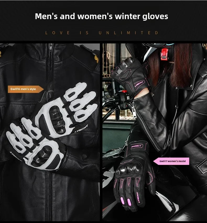 ThermoShield Carbon Fiber Motorbike Gloves