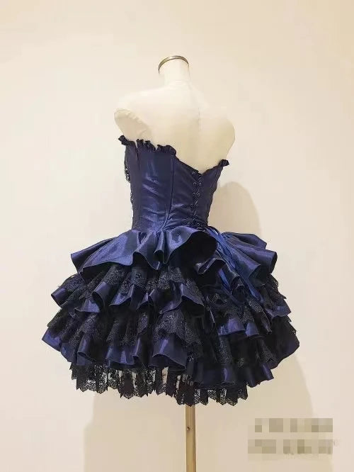 Lace Elegance: Japanese Gothic Lolita Dress