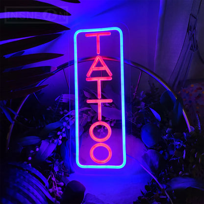 Neon Vibe: LED Tattoo Art Wall Light Decor