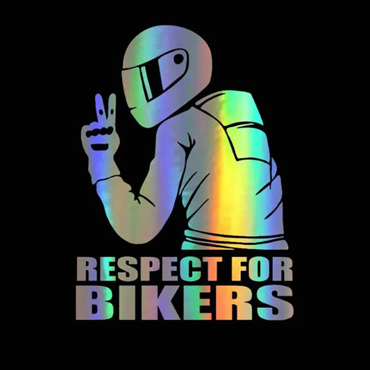 Respect Biker Sticker For Motorcycle Vinyl 3D