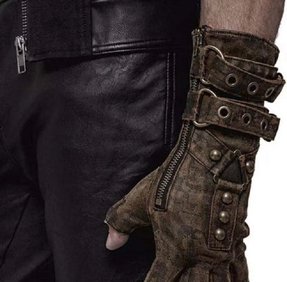 Steampunk Fingerless Riding Gloves for All.