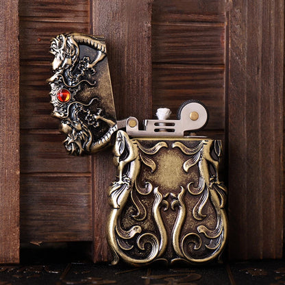 Dragon Fire Kerosene Lighter - Retro Windproof Style