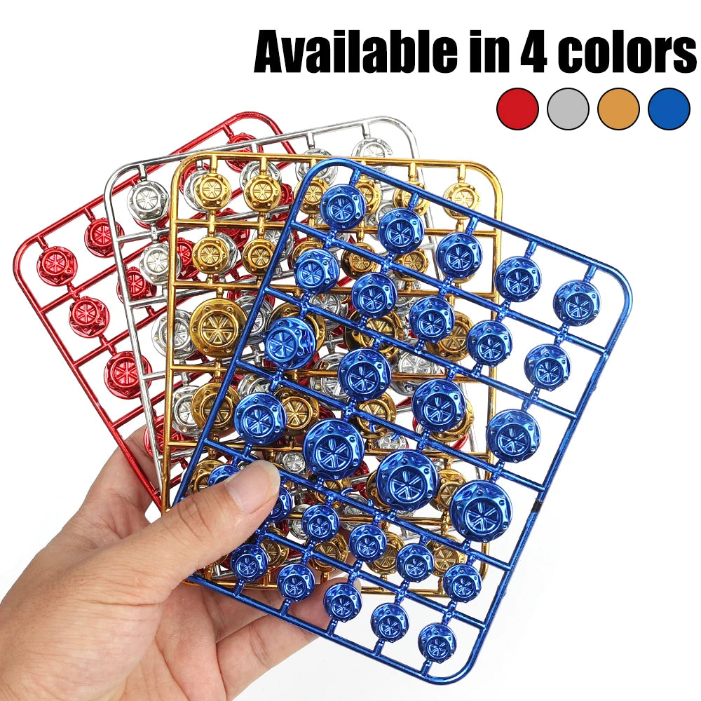 Colorful Motorcycle Nut Caps - Universal Protection Set
