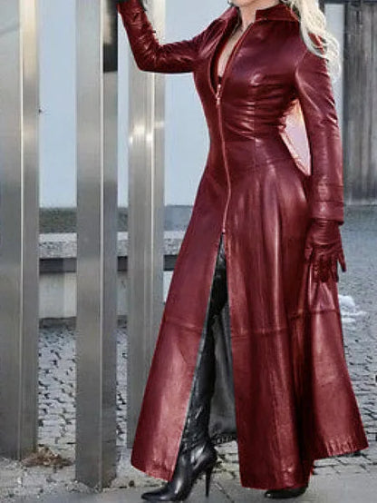 Leather Long Dress For Women
