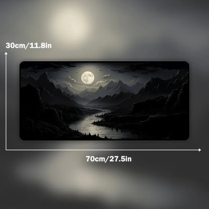 Moonlit Magic: Large Non-Slip Gaming Mouse Pad