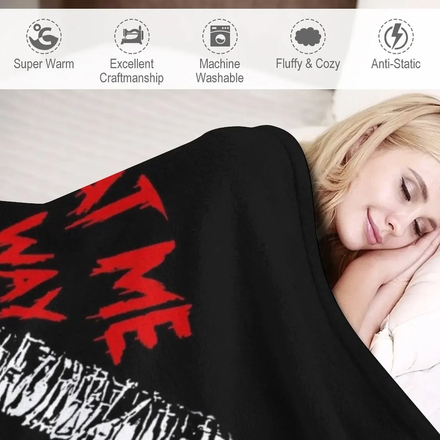 Negan's Lucille Throw: Cozy, Personalized Fandom Gift