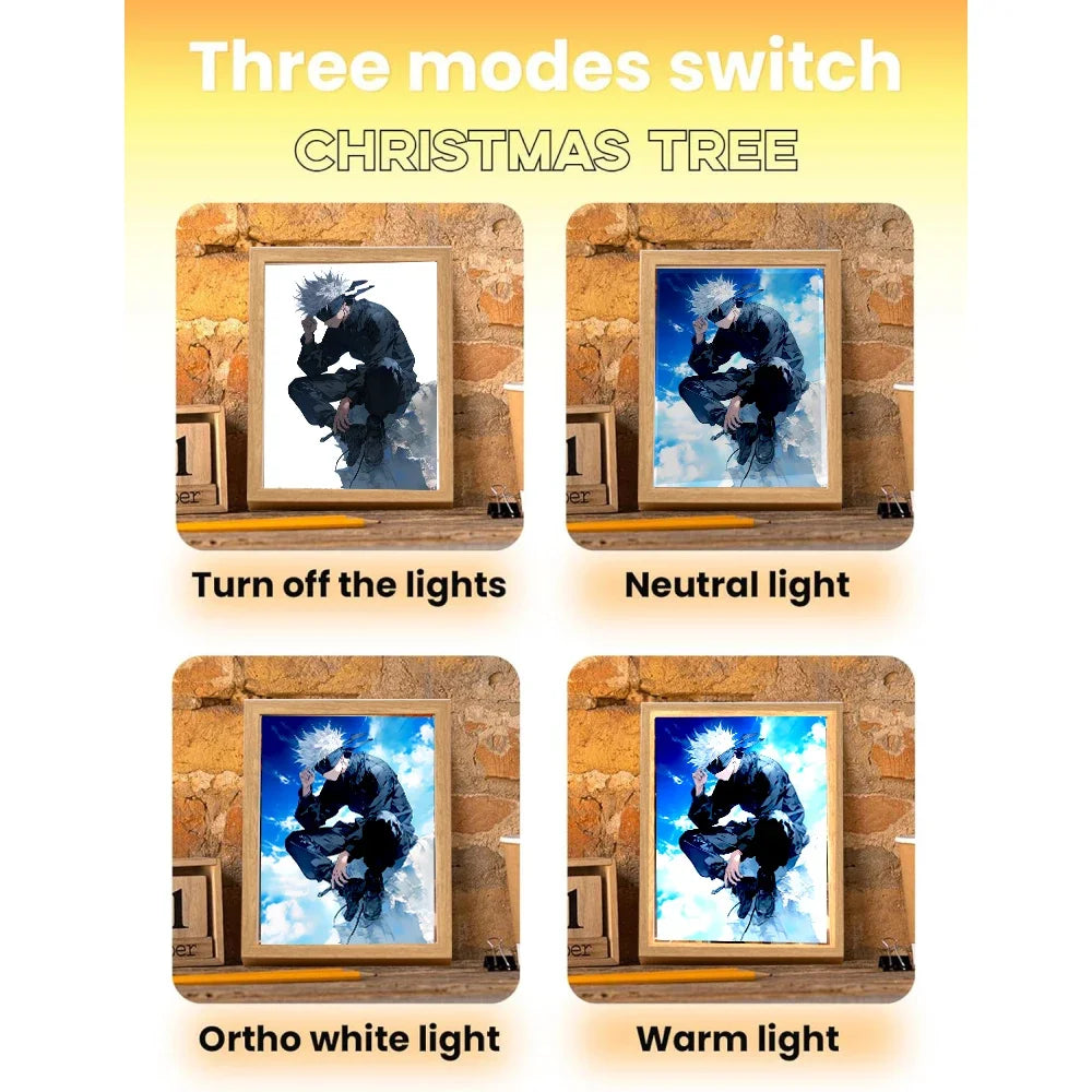 Gojo's Glow: Jujutsu Kaisen LED Art Frame