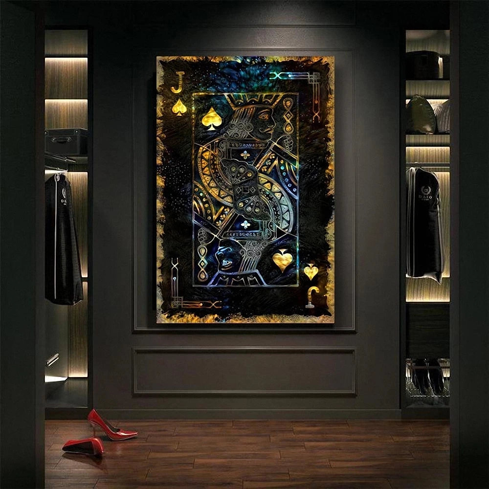 Royal Card Canvas Art: Poker Wall Decor