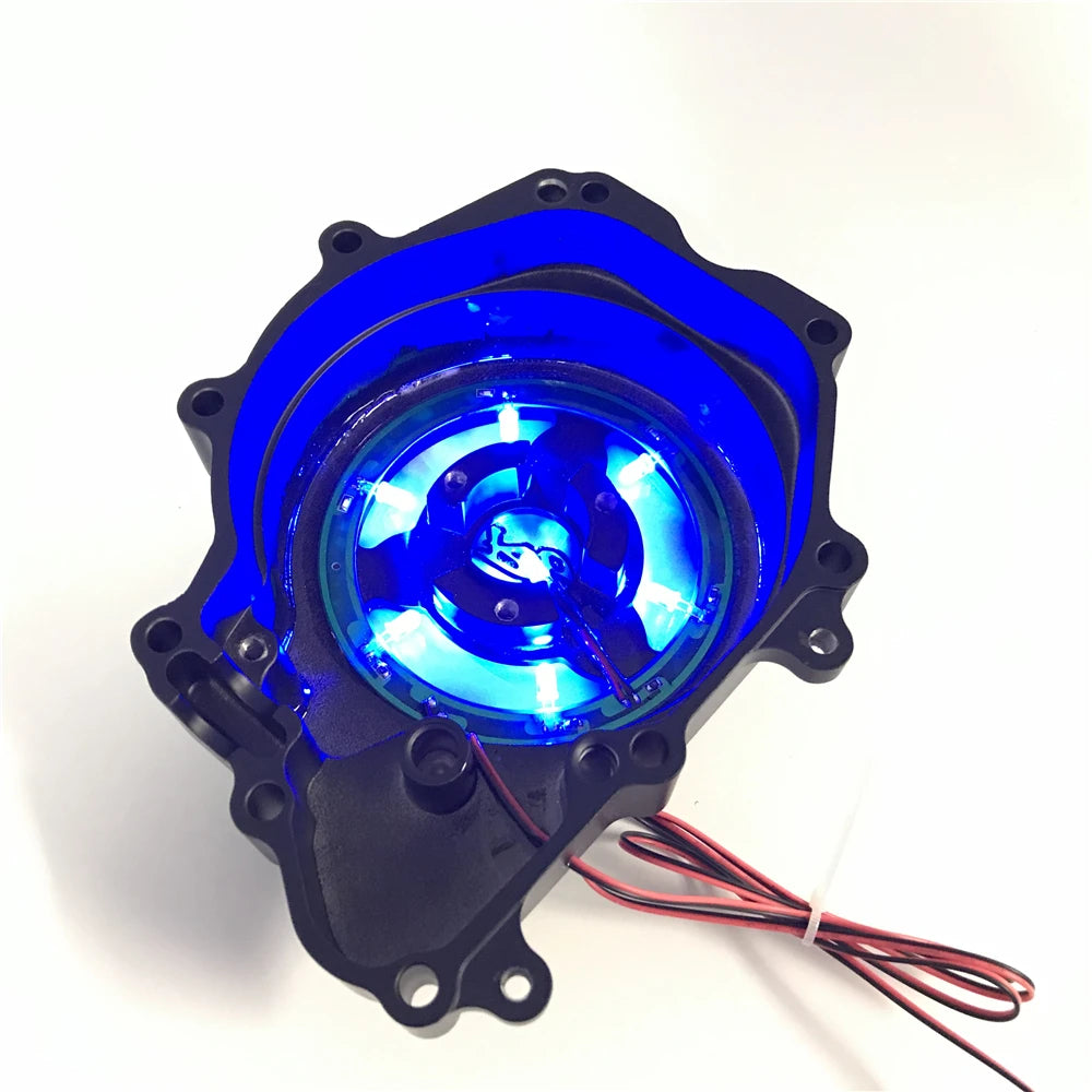Yamaha R6 LED Engine Stator Cover - Black Billet