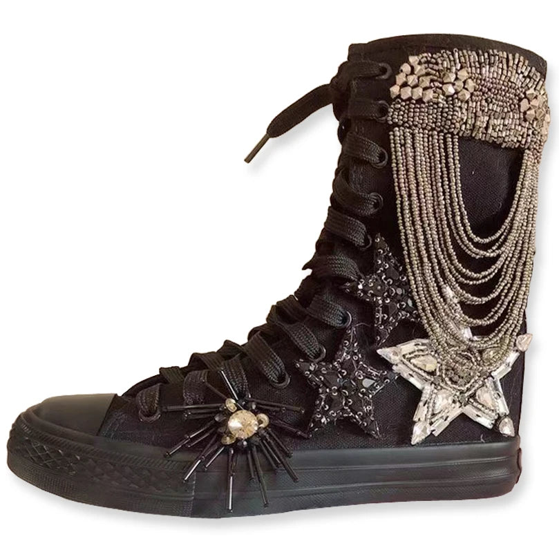 High Top Women's Canvas Shoes