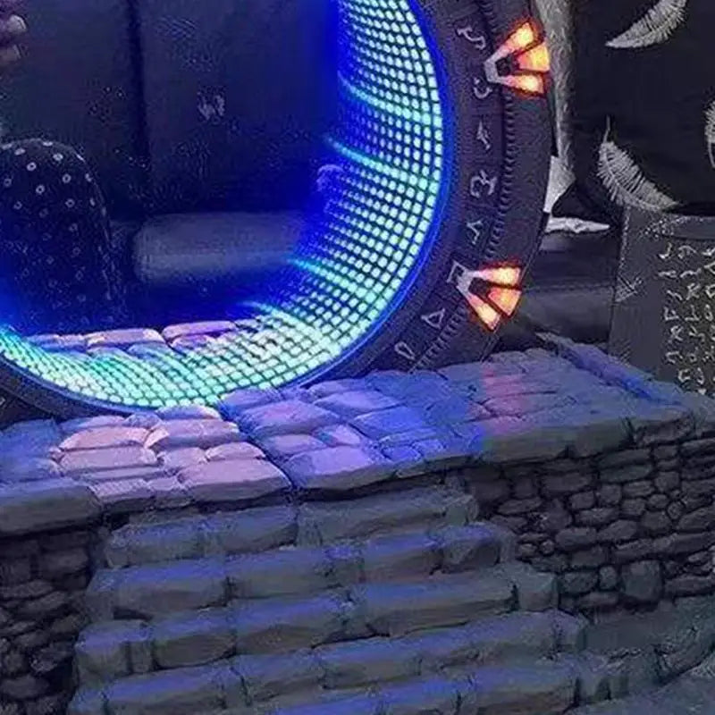 Unique Star Gate Book Stand Light Mirror