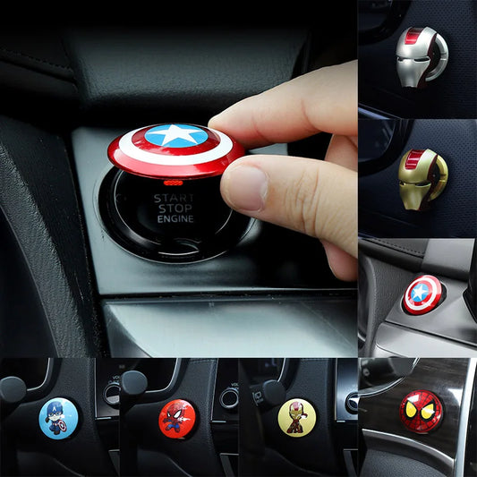 Car Engine Ignition Start Switch Button Protective Cover
