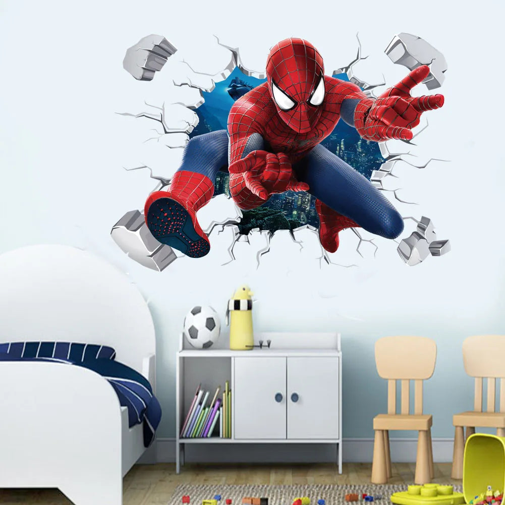 Heroic Wall Stickers - Marvel Vinyl Decor for Kids
