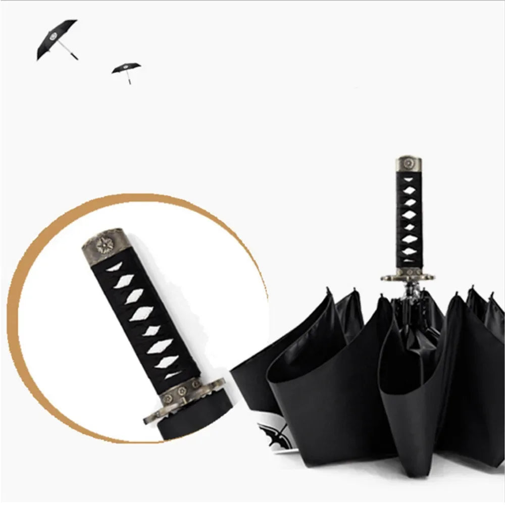 Samurai Shield: Swordsman Folding Umbrella