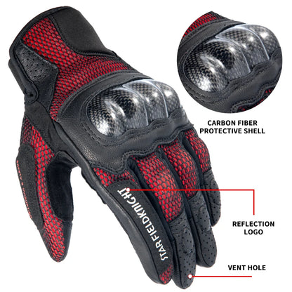 Star Field Knight Carbon Fiber Summer Bike Gloves