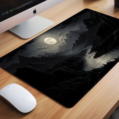 Moonlit Magic: Large Non-Slip Gaming Mouse Pad