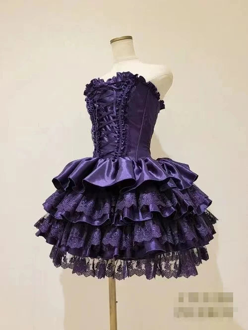 Lace Elegance: Japanese Gothic Lolita Dress