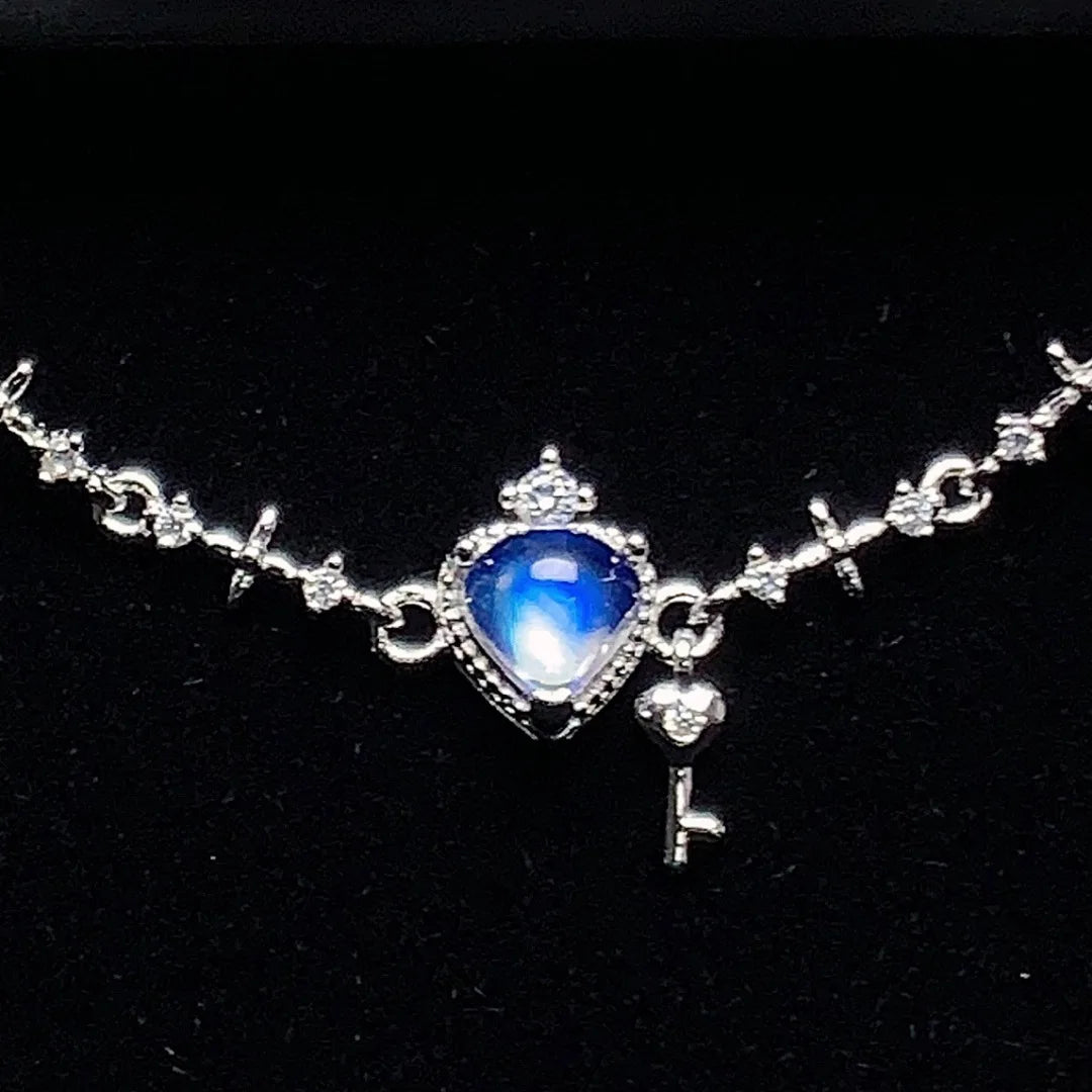 Celestial Crown Silver Moonstone Bracelet