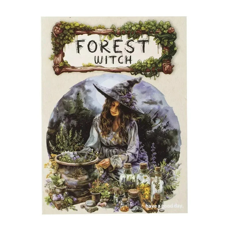 Stickers Forest Witch landscape Design