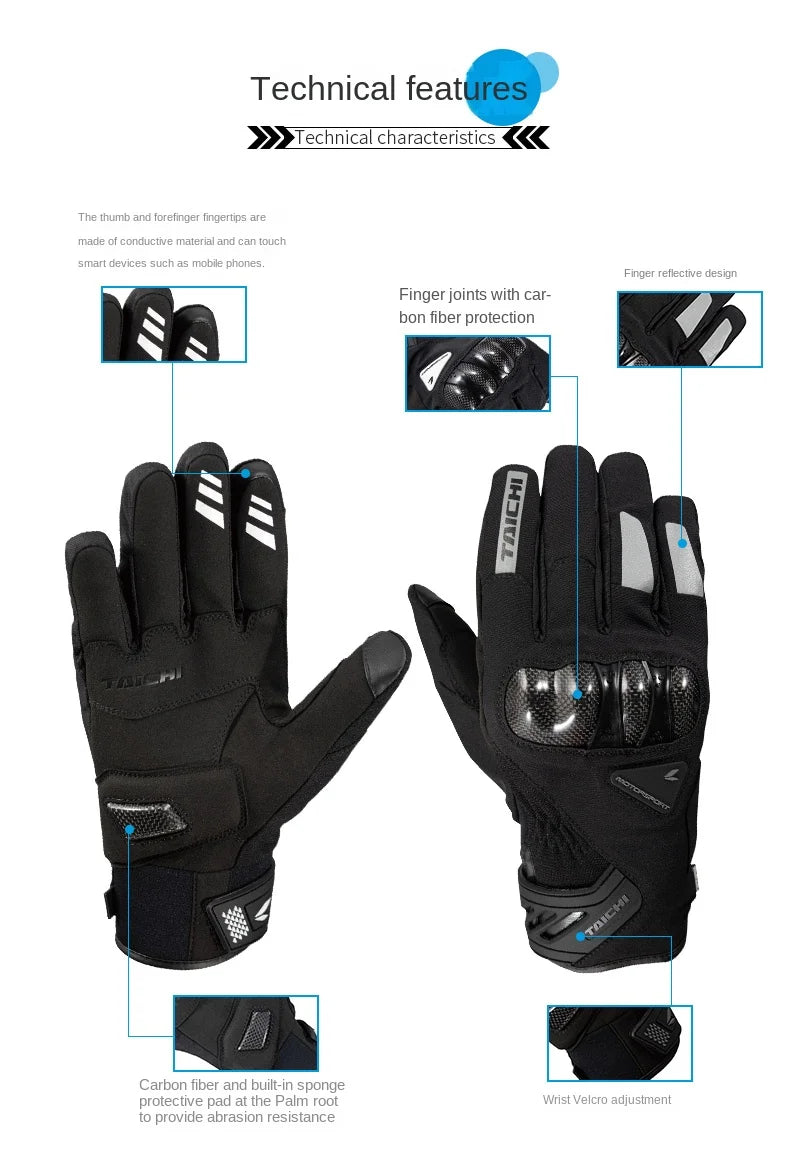 CarbonArmor 4-Season Touch Riding Gloves
