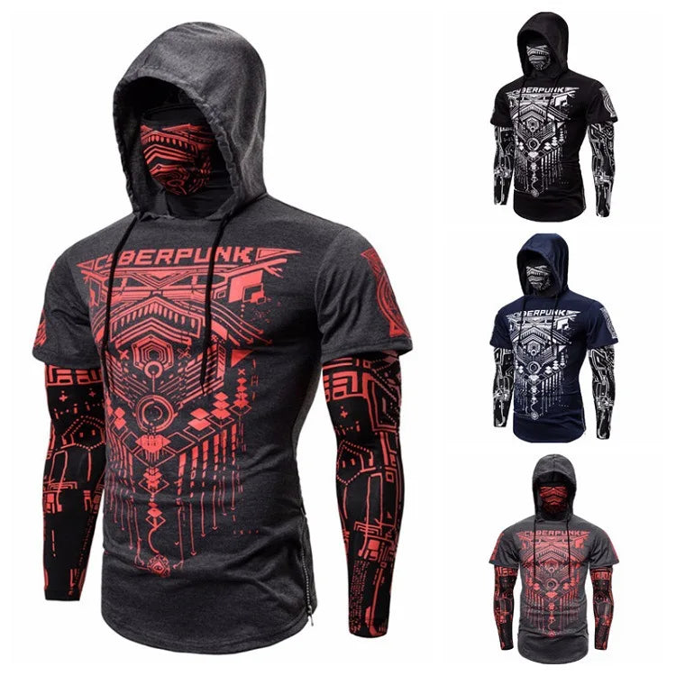 Punk Ninja Skull Hoodie - Stylishly Edgy Streetwear
