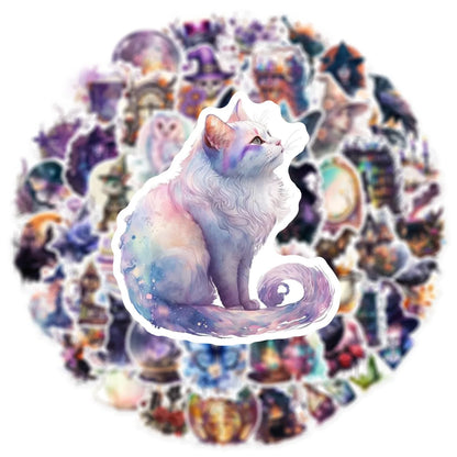10/50pcs Cool Magic Witch Waterproof Sticker