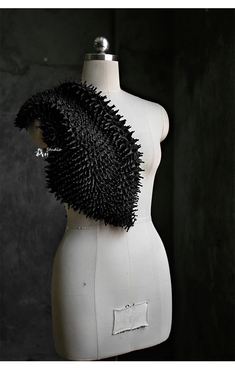 Hedgehog Elegance: 3D Handmade Designer Fabric Bag
