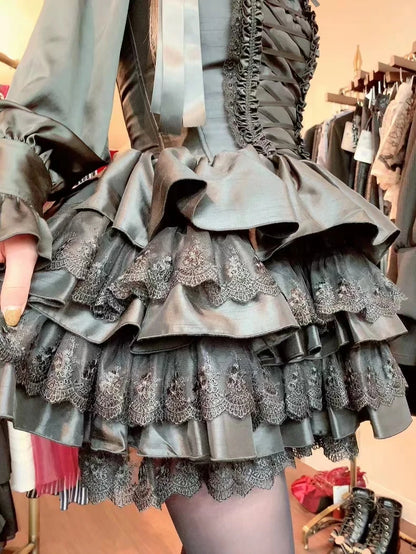 Lace Elegance: Japanese Gothic Lolita Dress