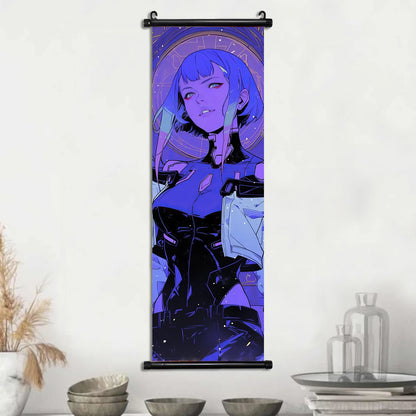 Cyberpunk Rebecca: Vibrant Wall Art