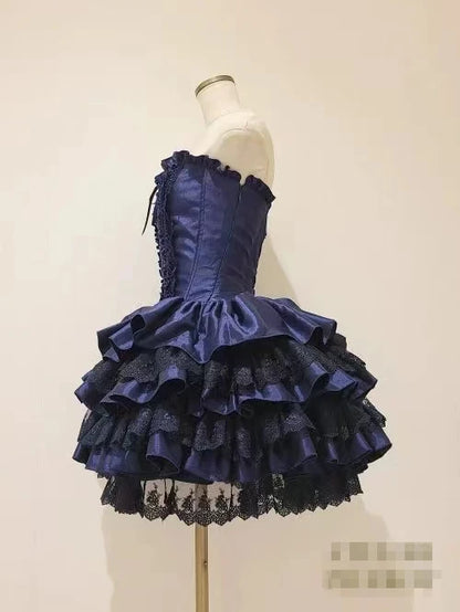 Lace Elegance: Japanese Gothic Lolita Dress