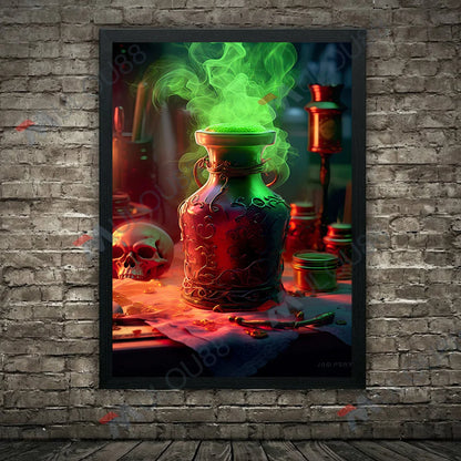 Witch's Elixir: Love & Immortality Canvas Art