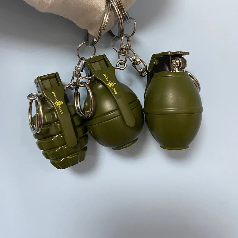 Personalized grenade lighter gas grinding