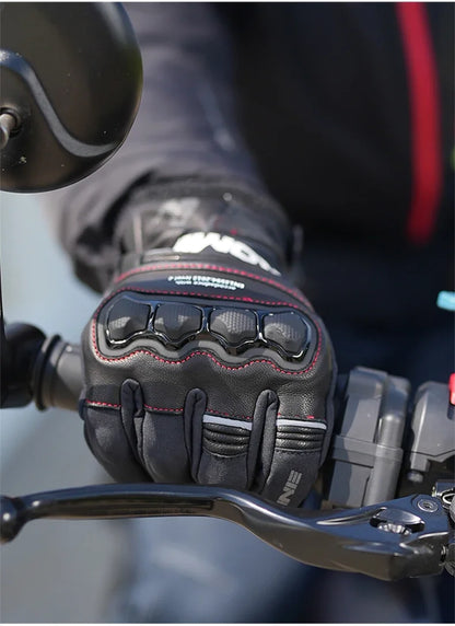 KOMINE GK-856 Windproof Sheepskin Moto Gloves