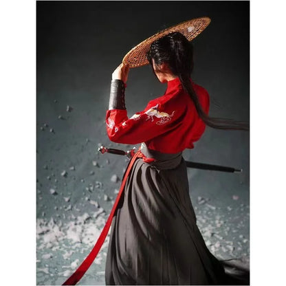 Vintage Knight Hanfu Robe: Cosplay & Dance Attire