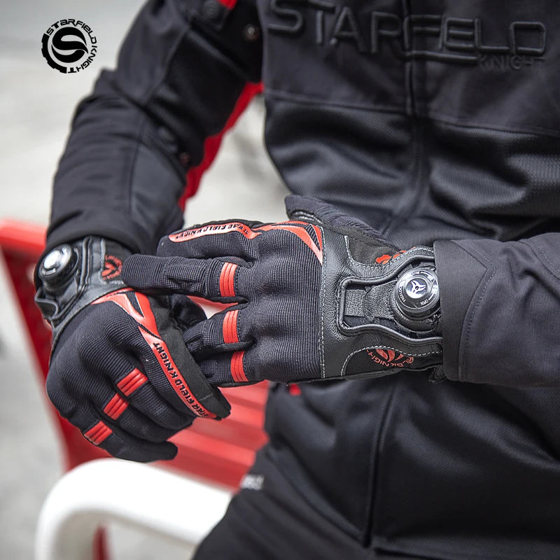 GlideGuard Summer Riding Gloves - Star Field Knight
