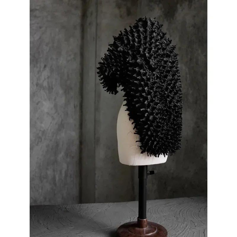 Hedgehog Elegance: 3D Handmade Designer Fabric Bag