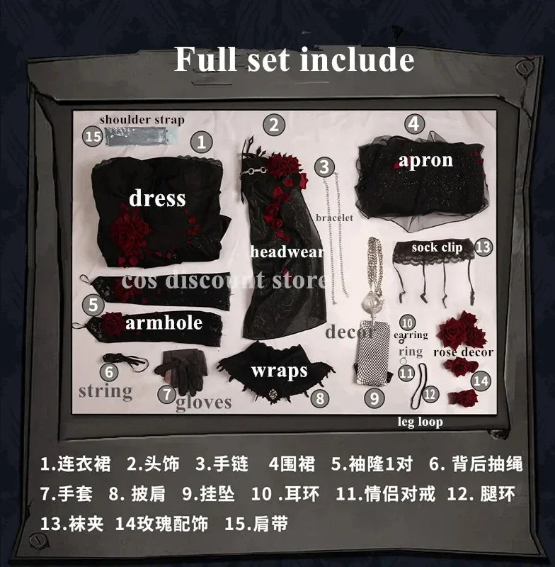 Ada Mesmer Psychologist Cosplay Costume Set