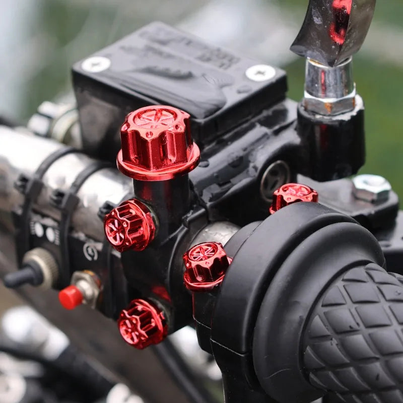 Colorful Motorcycle Nut Caps - Universal Protection Set