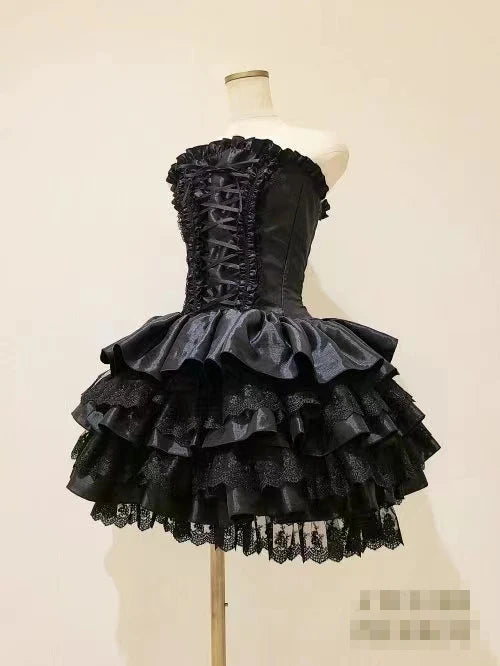 Lace Elegance: Japanese Gothic Lolita Dress