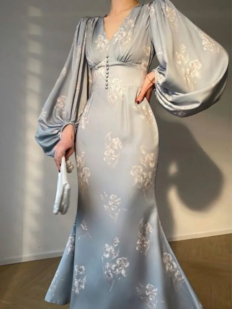 Elegant Mermaid Vintage Dress for Women