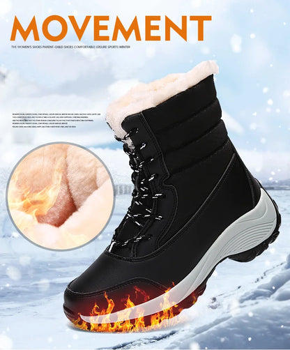 ChicWarm Waterproof Winter Ankle Platform Boots
