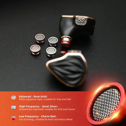 MS3 Wired Earphones 2BA+1DD Hybrid 3 Drivers