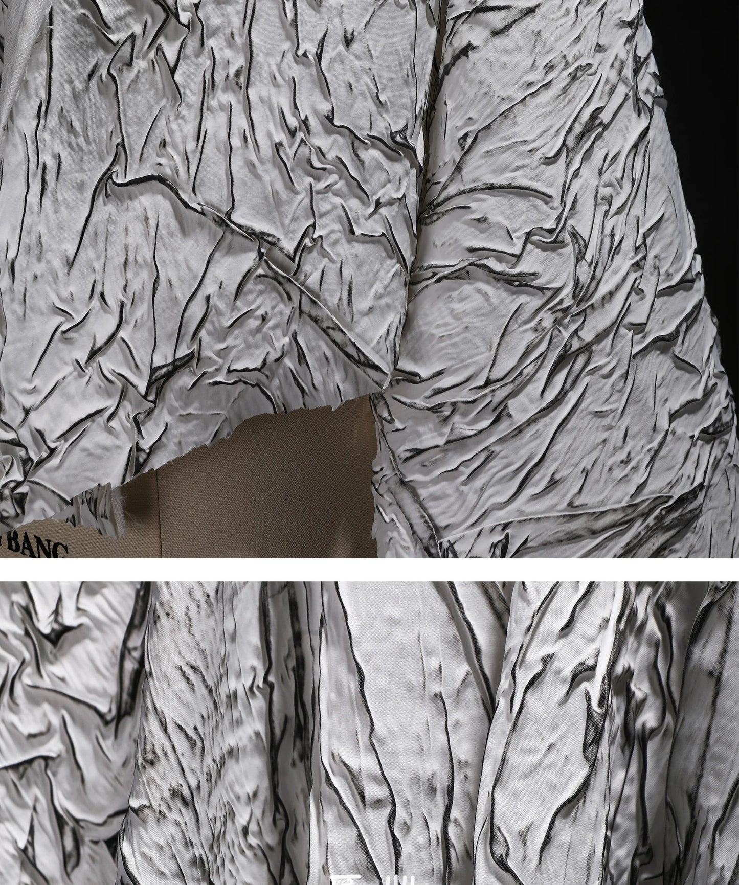 Eco Jacquard Pleat Fabric for Fashion Creations