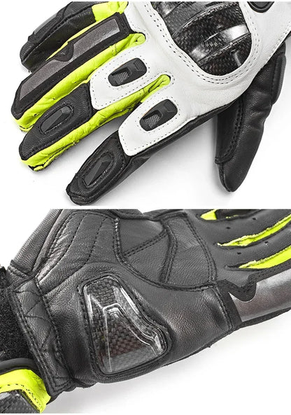 V-176 Touchscreen Leather Riding Gloves - Unisex